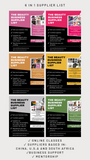 The Beauty business supplier list | 6 in 1 combo deal