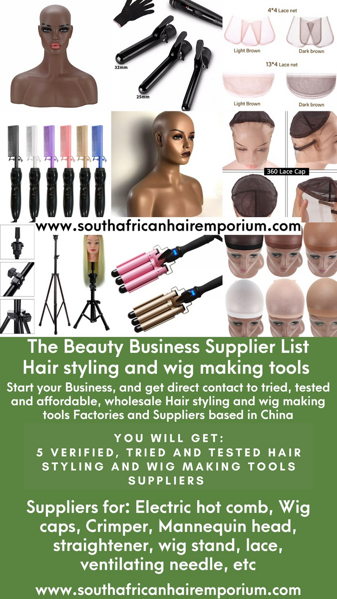 The Beauty Business Supplier List Hair styling and wig making