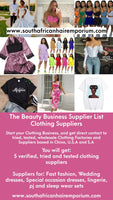 The Beauty business supplier list