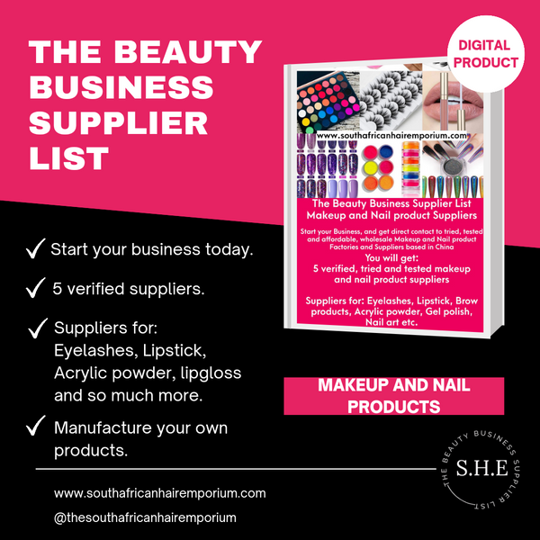 The beauty Business supplier list makeup and nail product Suppliers