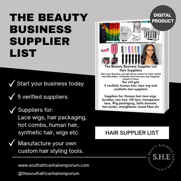 The Beauty Business Supplier List Hair Suppliers