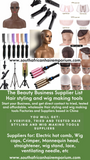 The Beauty Business Supplier List Hair styling and wig making tools